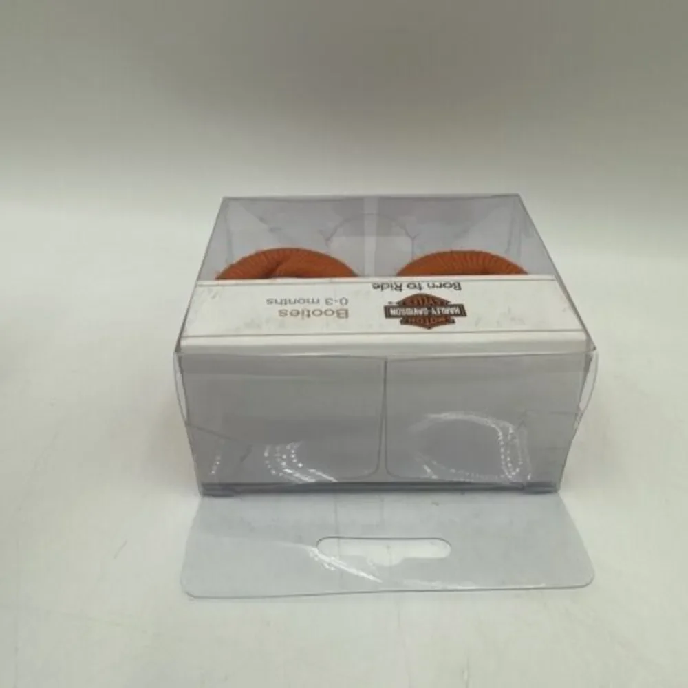 Harley-Davidson Orange Baby Booties